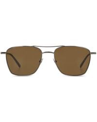 Saint Laurent - 866 Double-Bridge Pilot-Frame Sunglasses - Lyst