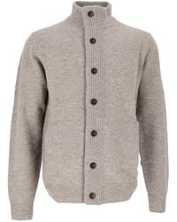 Barbour - Essential Patch Zip-Up Cardigan - Lyst