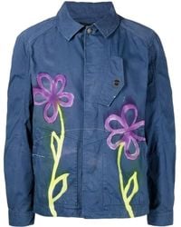 Stain Shade - Graphic-Print Button-Up Jacket - Lyst