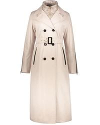 Herno - Double-Breasted High-Neck Trench Coat - Lyst