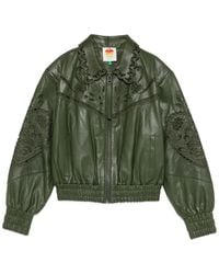 FARM Rio - Richelieu Heart Embroidered Jacket - Lyst