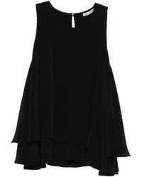 Ami Paris - Ruffled Sleeveless Top - Lyst