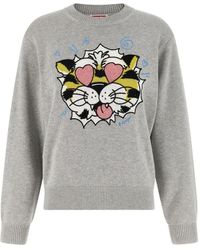 KENZO - Intarsia Wild Tiger Knitwear - Lyst