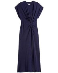 Apiece Apart - Volta Twist-Detail Cap-Sleeve Dress - Lyst