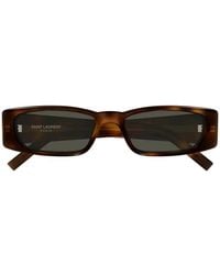 Saint Laurent - Sl 942 Rectangle-Frame Sunglasses - Lyst