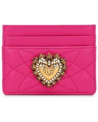 Dolce & Gabbana - Devotion Leather Card Holder - Lyst