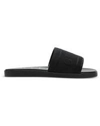 Gucci - Logo-Embroidered Slides - Lyst