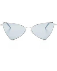 Saint Laurent - Jerry Logo-Embossed Sunglasses - Lyst