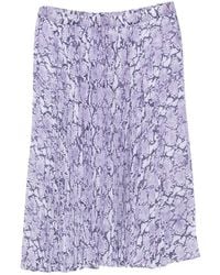Michael Kors - Midi-Rok Met Slangen-Print - Lyst