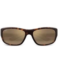 Maui Jim - Ma'Ukele Rectangular-Frame Sunglasses - Lyst