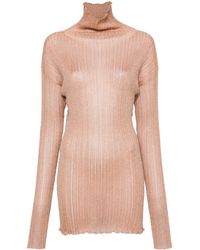 Fabiana Filippi - Lurex-detailed Ribbed-knit Dress - Lyst
