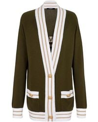 Balmain - Wool-blend Logo Cardigan - Lyst
