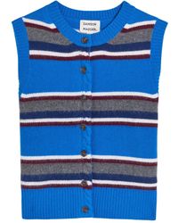 Damson Madder - Sofie Striped Button-Front Vest - Lyst