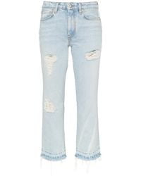 Heron Preston - Mid-Rise Distressed Cropped Jeans - Lyst