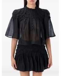 Isabel Marant - Blusa Carmen Con Ruches - Lyst