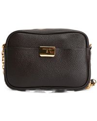 Patrizia Pepe - All Day Logo-Plaque Pebbled Mini Bag - Lyst