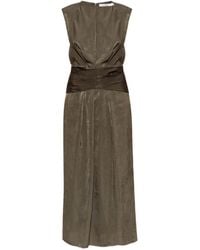 IRO - Padded-Shoulders Maxi Dress - Lyst