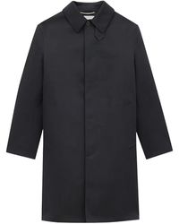 Saint Laurent - Single-Breasted Collared Coat - Lyst