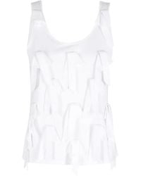 Isabelle Blanche - Top Sin Mangas Con Lazo - Lyst