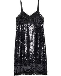 Prada - Sequined Sleeveless Dress - Lyst