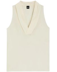 BOSS - V-Neck Sleeveless Top - Lyst