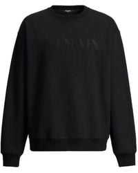 Balmain - Embroidered Vintage Sweatshirt - Lyst