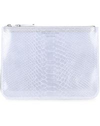 Comme des Garçons - Snake-Effect Zip-Fastening Wallet - Lyst
