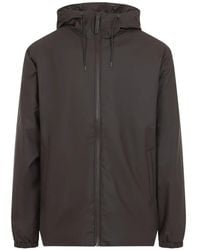 Rains - Lohja Hooded Zip-Up Jacket - Lyst
