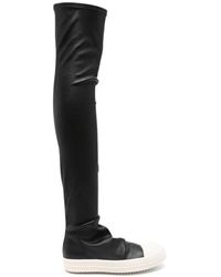 Rick Owens - Leather Over-The-Knee Sneakers - Lyst