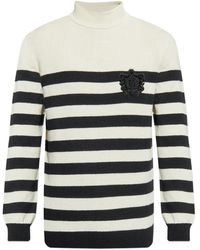 Balmain - Striped-Pattern Sweater - Lyst
