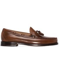 G.H. Bass & Co. - Weejuns Larkin Tassel Leather Loafers - Men's - Leather/rubber - Lyst