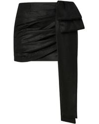 Pinko - Bow-Detail Draped Mini Skirt - Lyst