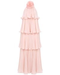 DIVEDIVINE - Lolita Floral-Detail Ruffled Maxi Dress - Lyst