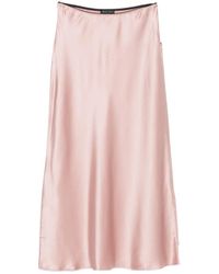 Roberto Collina - Silk-satin Skirt - Lyst