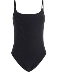 Guess - Verzierter Badeanzug Mit U-Ausschnitt - Lyst