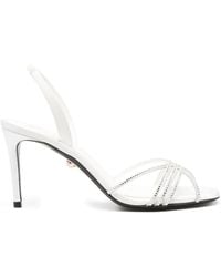 ALEVI - 80Mm Crystal-Embellished Sandals - Lyst