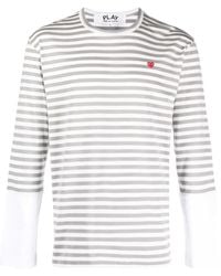COMME DES GARÇONS PLAY - ストライプ ロングtシャツ - Lyst