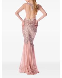 ashish pink sequin bow dress Ashish Sequin Heart Embellished Maxi Wrap Dress in Pink