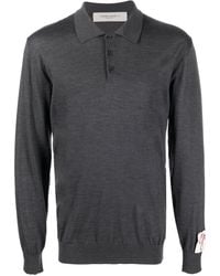 Golden Goose - Grey Polo Shirt In Wool - Lyst