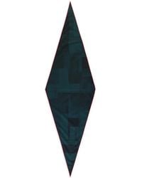 ZEGNA - Geometric-Print Silk Scarf - Lyst