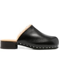 Our Legacy - Naoto Shearling-Lined Leather Clogs - Lyst