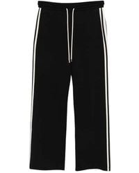 Max Mara - Stripe-Detail Trousers - Lyst