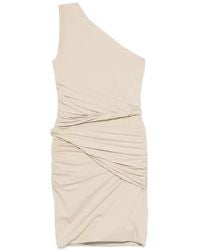 Patou - Draped One-Shoulder Mini Dress - Lyst