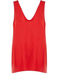 Another Tomorrow - V-Neck Top - Lyst