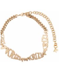Krizia - Logo-Plaque Choker - Lyst