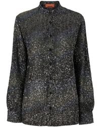 Missoni - Sequin-Embellished Zigzag Shirt - Lyst