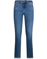 Liu Jo - Skinny Jeans Met Logopatch - Lyst