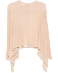 Marni - Asymmetric-Draped Blouse - Lyst