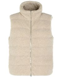 Herno - Gesteppte Weste Mit Shearling-Effekt - Lyst