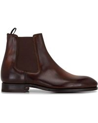 Bontoni - Cavaliere Almond-toe Leather Boots - Lyst
